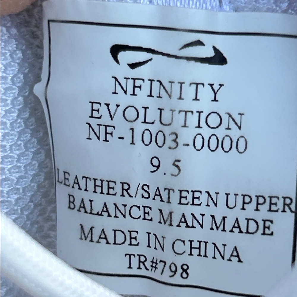 Nfinity Evolution Leather/Sateen White Cheer Shoe… - image 8